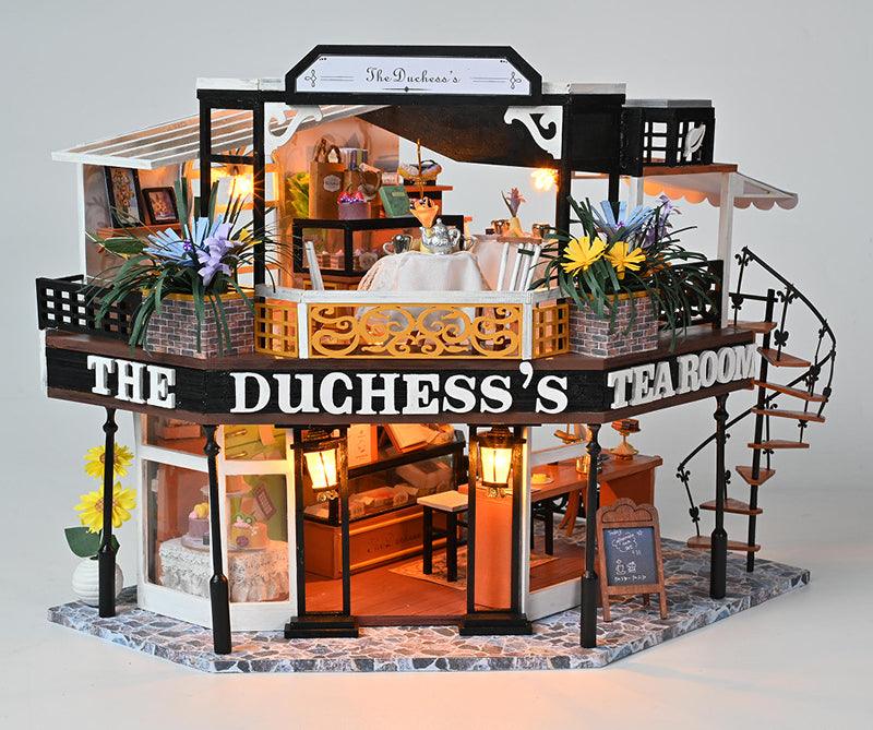 DIY Dollhouse Kit Duchess Tea House Coffee Shop Miniature Tea Shop Dollhouse Coffee Shop Dollhouse European Style Shops Miniature Dollhouse