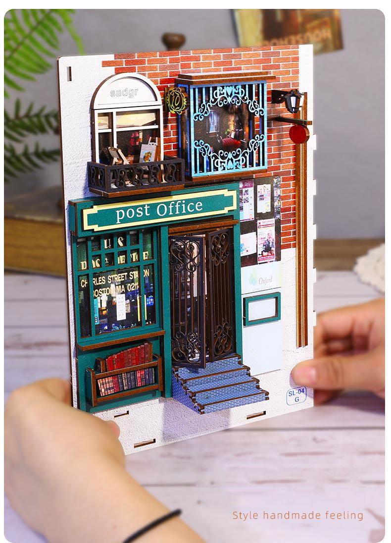 DIY Book Nook Kit - Island Holiday Book Nook DIY Book Nook Post Office Book Shelf Insert