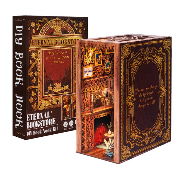 YS05B Eternal Bookstore Book Nook Library DIY Book Nook Kit