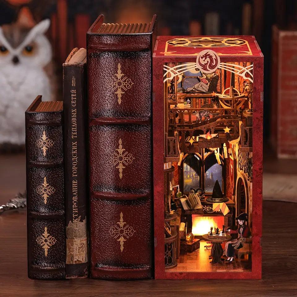 Flame Common Room Book Nook DIY Book Nook Kits The Alchemist Book Nook Apothecary Book Nook