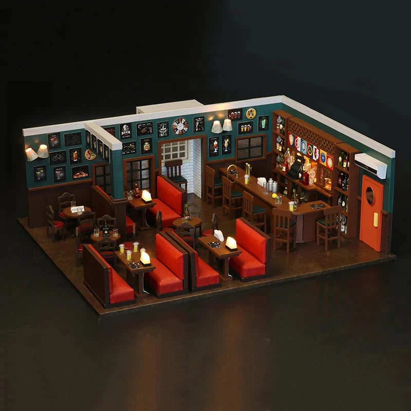 New York Pub Casa Doll Houses Miniature Bear Bar Restaurant How I Met Your Mother Miniature