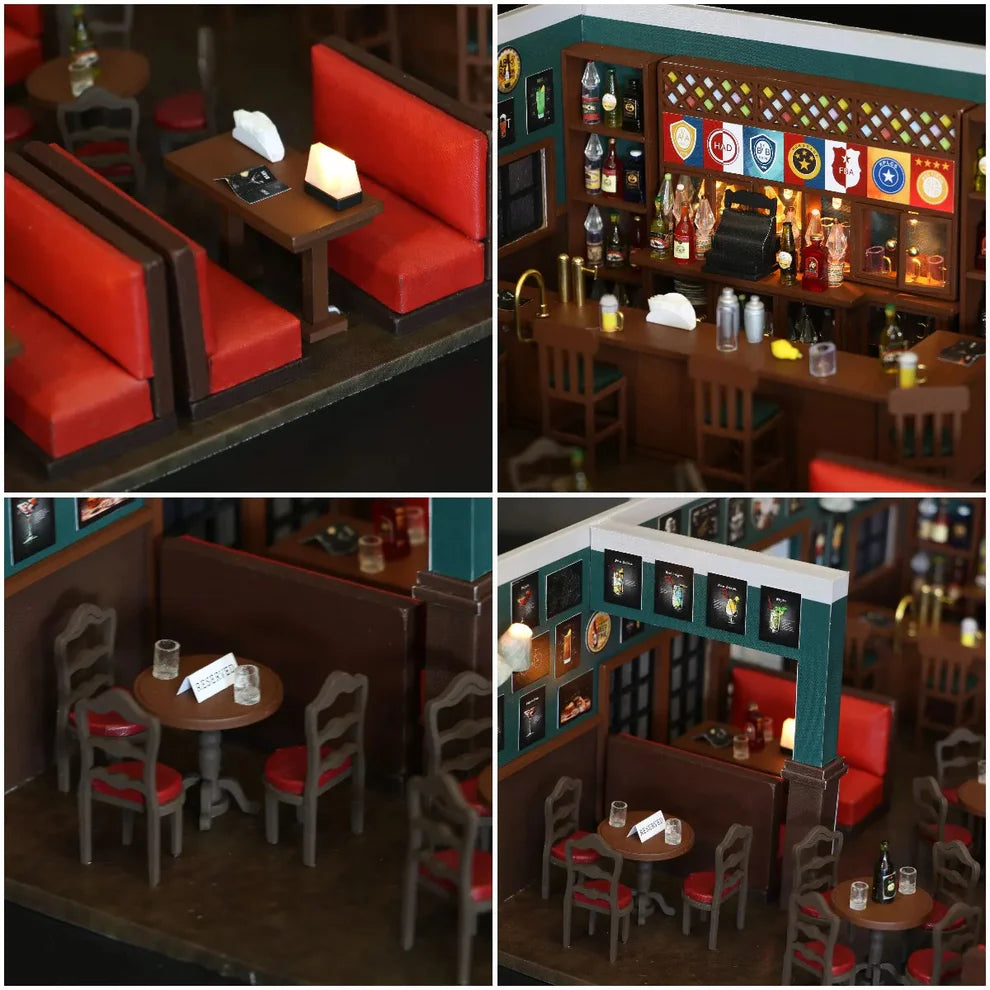 New York Pub Casa Doll Houses Miniature Bear Bar Restaurant How I Met Your Mother Miniature