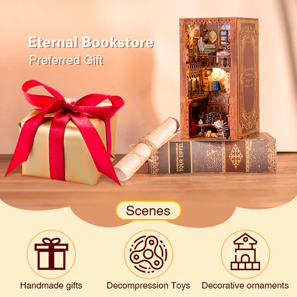 YS05B Eternal Bookstore Book Nook Library DIY Book Nook Kit