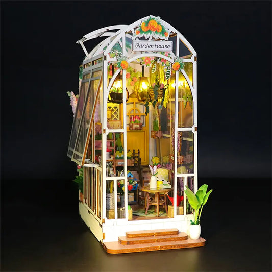 M2313 Garden House Book Nook Greenhouse DIY Book Nook Kit