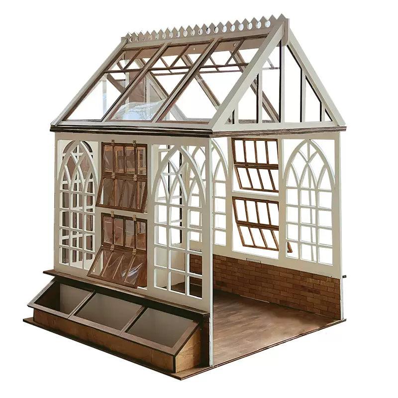 DIY Greenhouse Miniature Dollhouse Kit 1:6 Scale Dollhouse 1:12 Scale Dollhouse Large Dollhouse