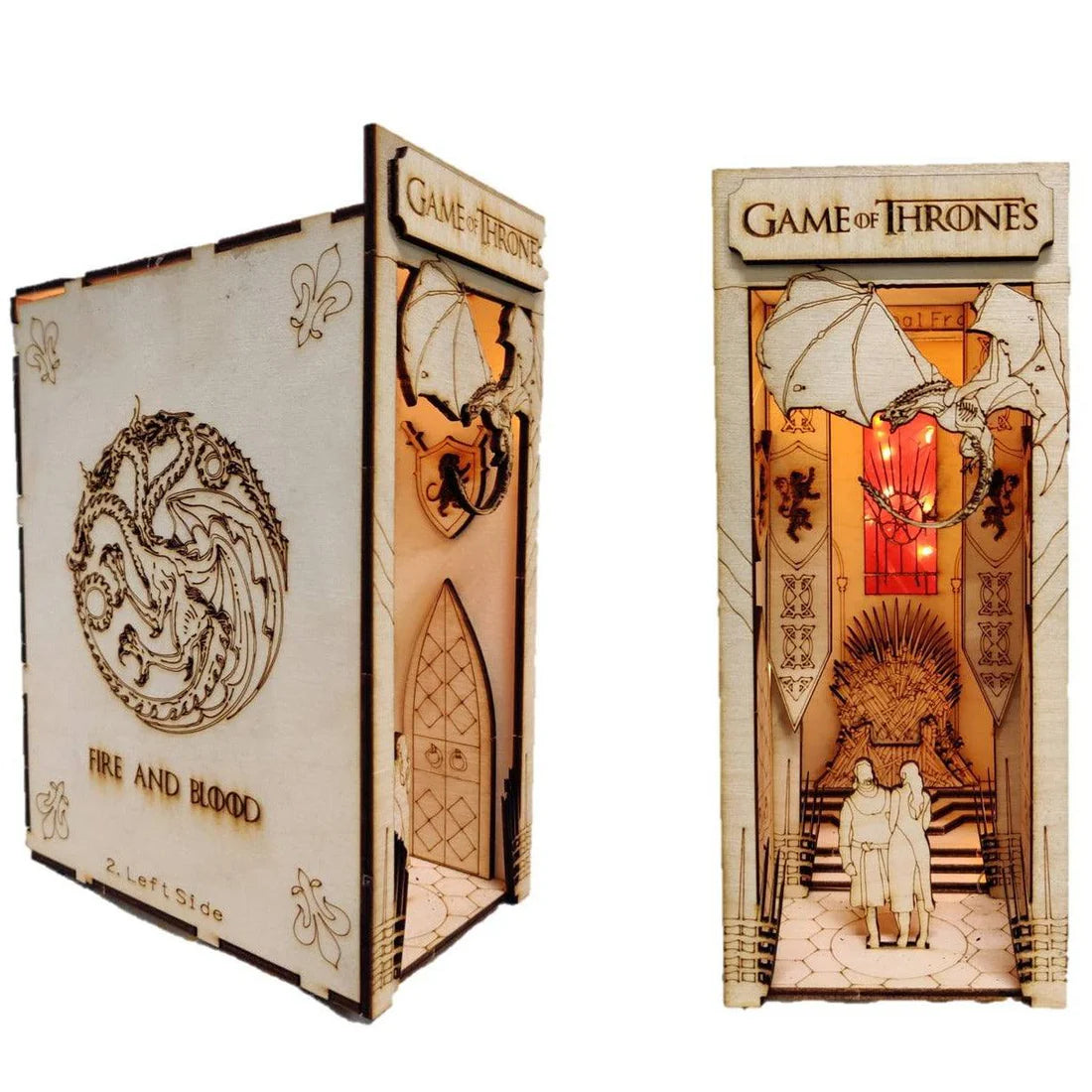 Game Of Thrones Book Nook DIY Book Nook Kits House Of Dragon Book Shelf Inserts