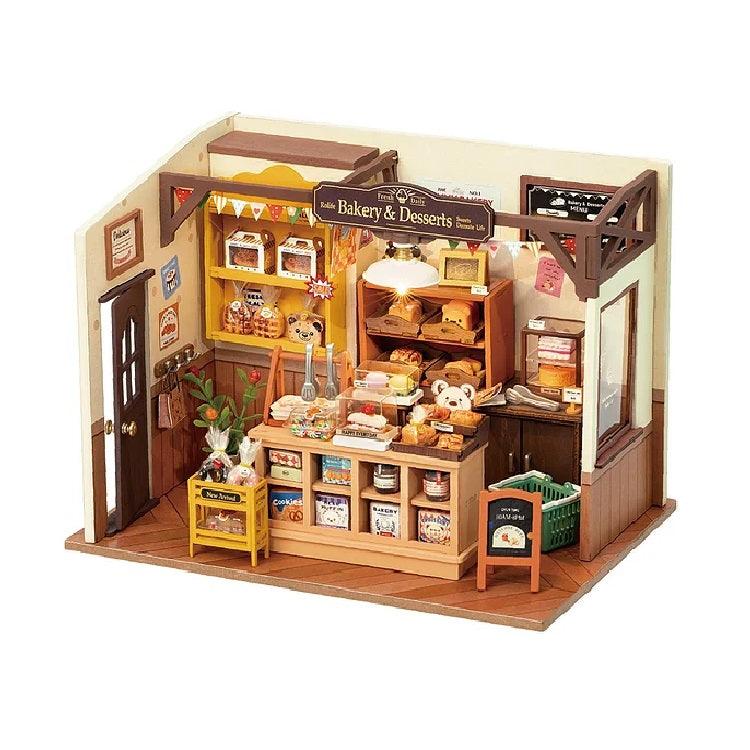 Becka's Baking House Cake Shop DIY Dollhouse Kit Cupcake Shop Dollhouse Miniature Bakery Dollhouse Kit European Style Dollhouse Adult Craft