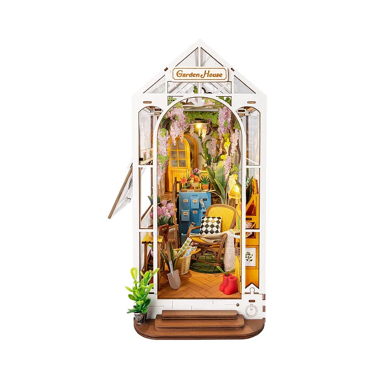 TGB06 Garden House Book Nook Greenhouse DIY Book Nook Kit