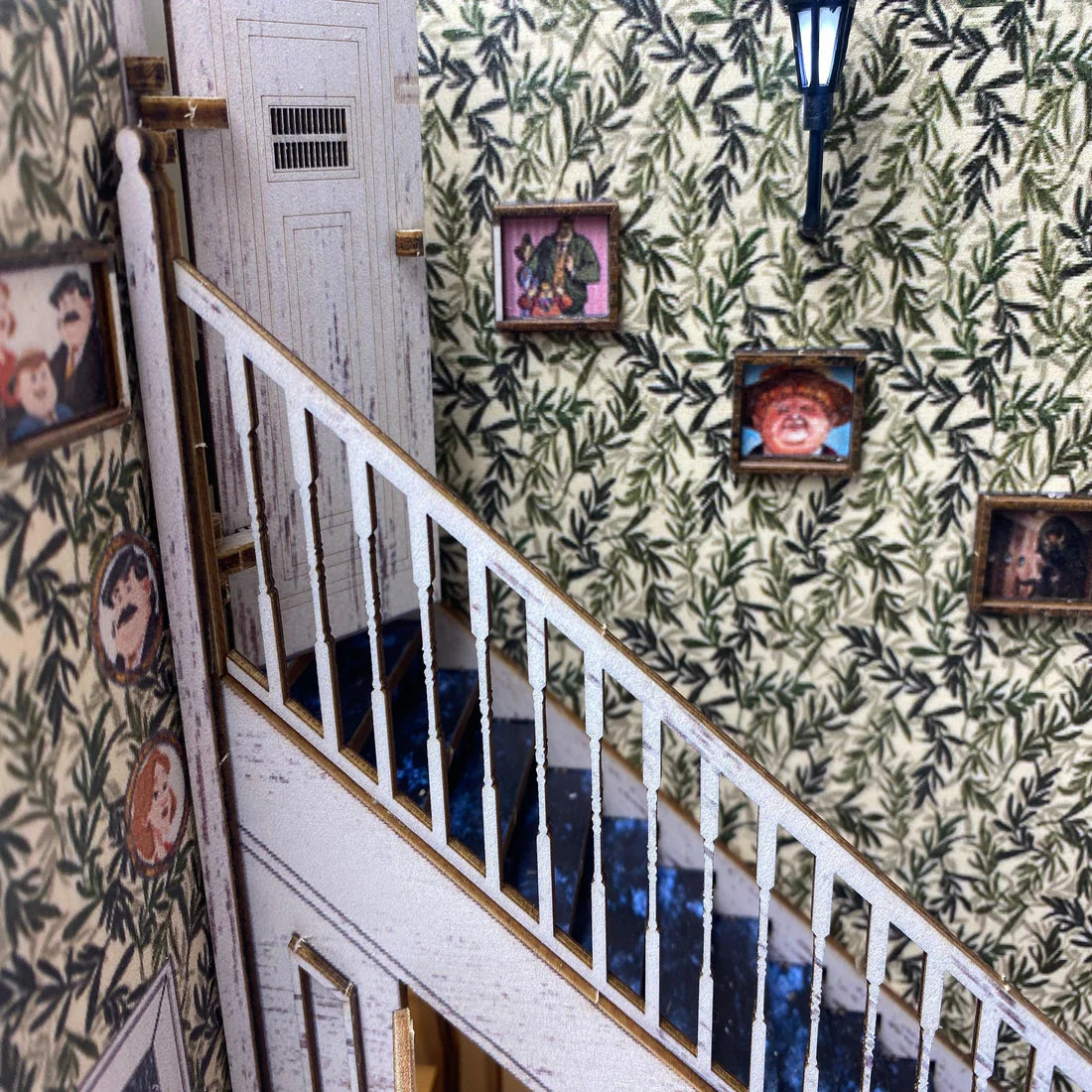 The Cupboard Under Stairs Book Nook - DIY Book Nook Kits - 4 Privet Drive House Book Nook - Dursley's House Book Nook - Dudley Room Book Nook Wizard Alley Book Nooks Magic Alley Book Shelf Insert Book Scenery with LED