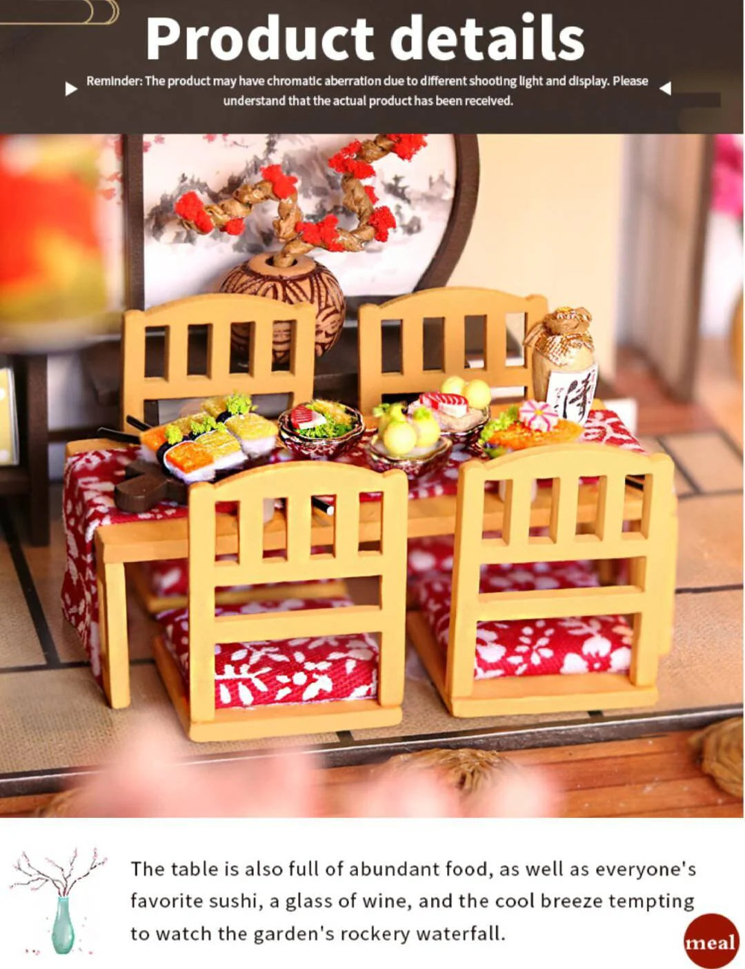 DIY Japanese Dollhouse Traditional Style Wooden Miniature Doll House kit