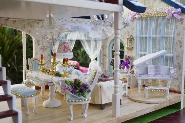 Modern Dollhouse Miniature with Furniture European Style DIY Dollhouse Kit With Free Dust Proof And Toy Car Creative Room Large Dollhouse Regular priceRs. 8,500.00 Sale priceRs. 7,700.00Sale