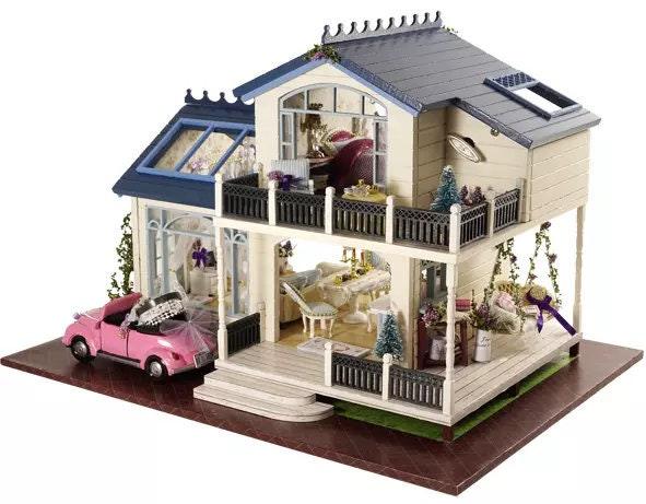 Modern Dollhouse Miniature with Furniture European Style DIY Dollhouse Kit With Free Dust Proof And Toy Car Creative Room Large Dollhouse Regular priceRs. 8,500.00 Sale priceRs. 7,700.00Sale