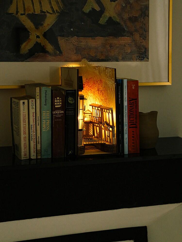 DIY Book Nook - Chinese Village Alley Book Nook - DIY Doll House Book - Book Shelf Insert - Book Scenery - Bookcase - Bookend Book Nooks Kit