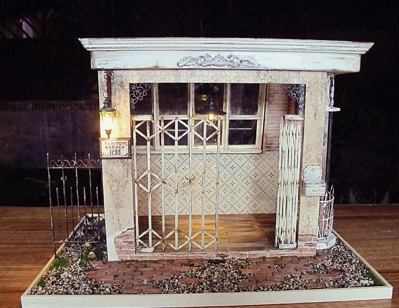 DIY Dollhouse Kit - Irish Extravaganza Rustic Style Hut Dollhouse Miniature - Dollhouse Miniature KIt - Easy To Assemble Kit