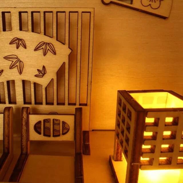 DIY Book Nook - Zen Tea Book Nooks - Mount Fuji Book Nooks - Book Shelf Insert - Japanese Book Nooks - Chinese Book Nooks -