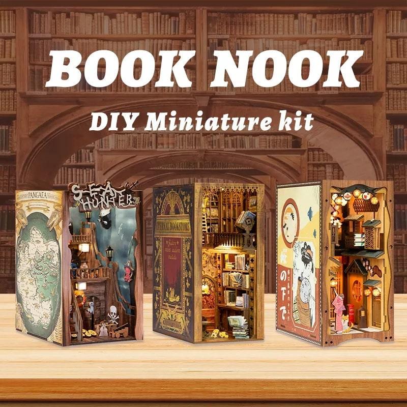 Eternal Bookstore Book Nook - DIY Book Nook Kits - Library Book Shelf Insert Book Shop