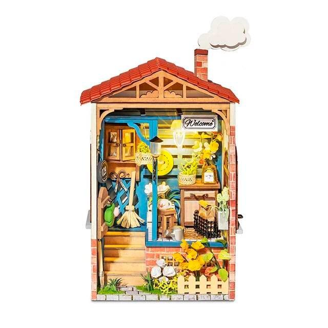 Dream Yard Miniature Dollhouse Beautiful Garden DIY Dollhouse Kits Kitchen Garden Miniature Easy To Assemble Dollhouse For Kids & Adults