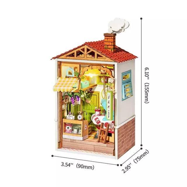 Sweet Jam Shop Miniature Dollhouse Fruit Juice Centre DIY Dollhouse Kits Fruits Shop Miniature Easy To Assemble Dollhouse For Kids & Adults