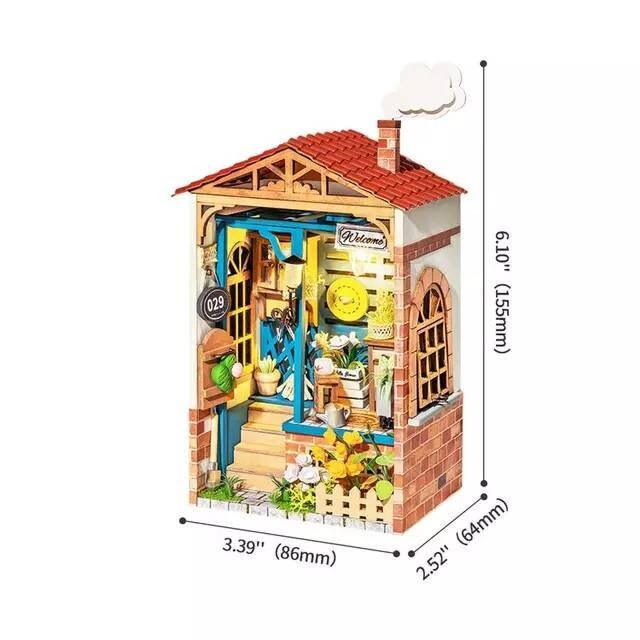 Dream Yard Miniature Dollhouse Beautiful Garden DIY Dollhouse Kits Kitchen Garden Miniature Easy To Assemble Dollhouse For Kids & Adults