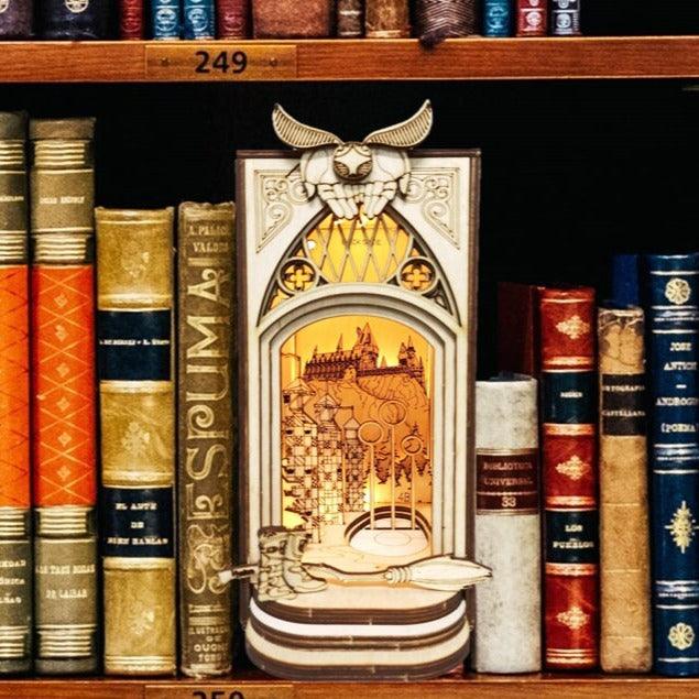 Quiditch Cup Book Nook DIY Book Nook Kits Magic School Book Shelf Inserts Decorative Bookends Magic Alley Book Nooks DIY Book Scenery