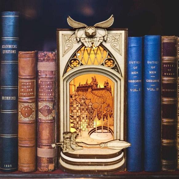 Quiditch Cup Book Nook DIY Book Nook Kits Magic School Book Shelf Inserts Decorative Bookends Magic Alley Book Nooks DIY Book Scenery