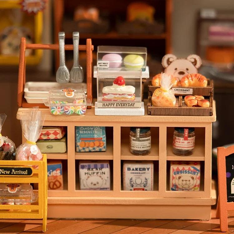 Becka's Baking House Cake Shop DIY Dollhouse Kit Cupcake Shop Dollhouse Miniature Bakery Dollhouse Kit European Style Dollhouse Adult Craft